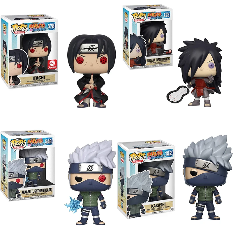 

Funko POP Madara #722 Kakashi #548 Itachi #578 collection Vinyl Dolls Figure Model Toys For Children Christmas Gifts