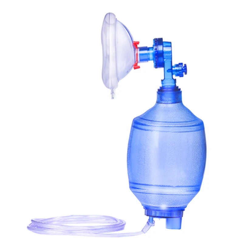 Ручной реаниматор для взрослых Размер ПВХ Ambu сумка кислородная трубка аптечка дыхательный аппарат
