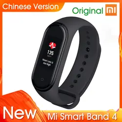 Оригинальный Xiaomi mi Band 4 mi band 4 mi Band 3 умный Браслет фитнес-браслет трекер пульсометр часы с функцией BT mi Band 4 3 Smartband