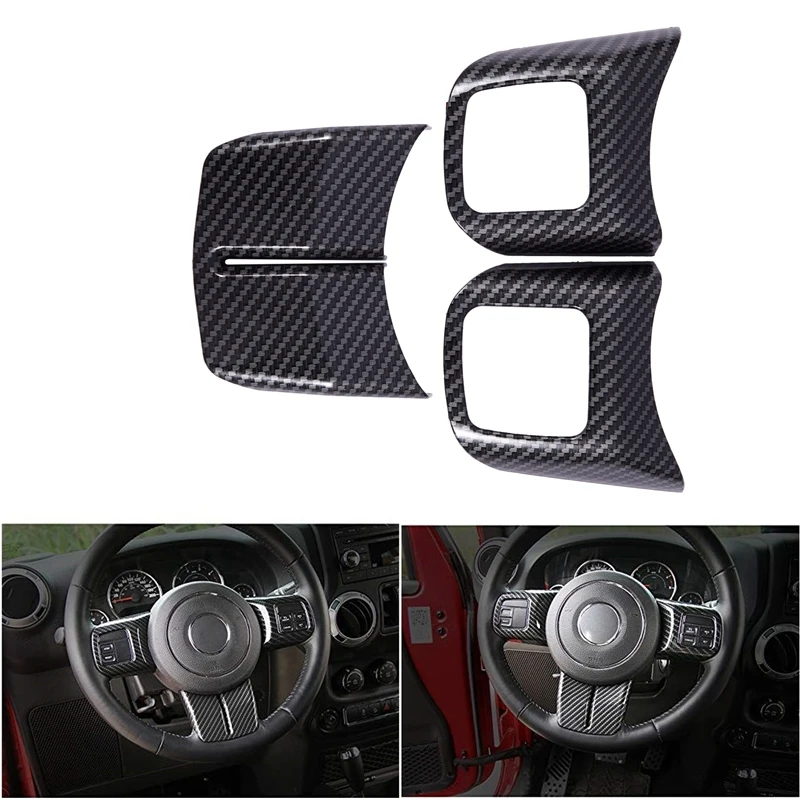 Автомобильные накладки на руль, прочные декорации, наклейки для Jeep Wrangler 2011- JK Unlimited Patr
