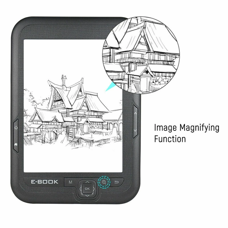 6 Inch 4GB Ebook Reader E-Ink Capacitive E Book