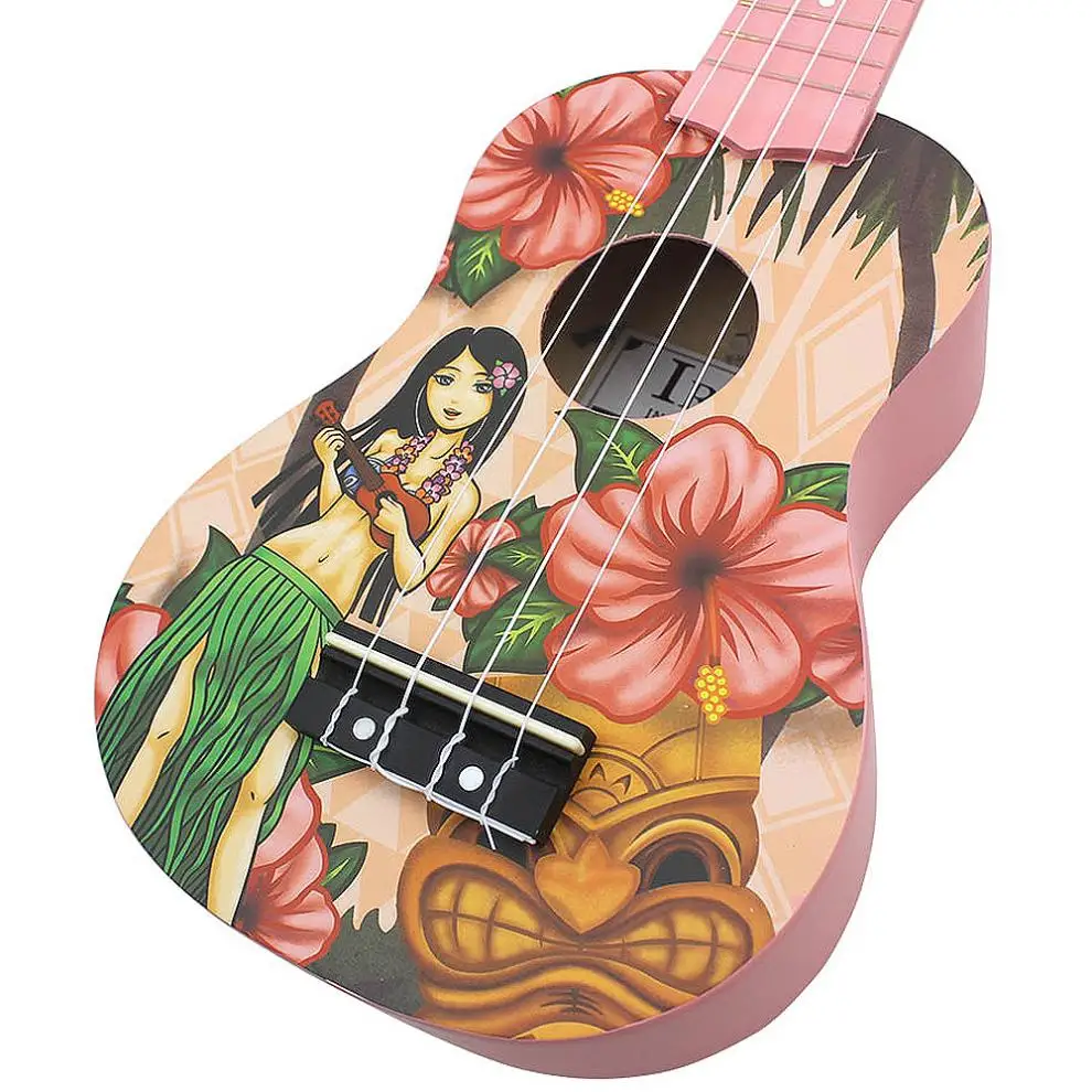 Гавайские гитары укулеле 21 дюймов сопрано Гавайские гитары для девочек 12 лад четыре струны Гавайские Гитары Струны музыкальный инструмент Лидер продаж