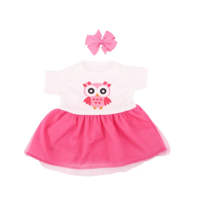 New Head Flower Even Dress Gauze Skirt Fit 18 Inch American 43cm Baby Doll Clothes Accessories Children's Best Christmas Gifts