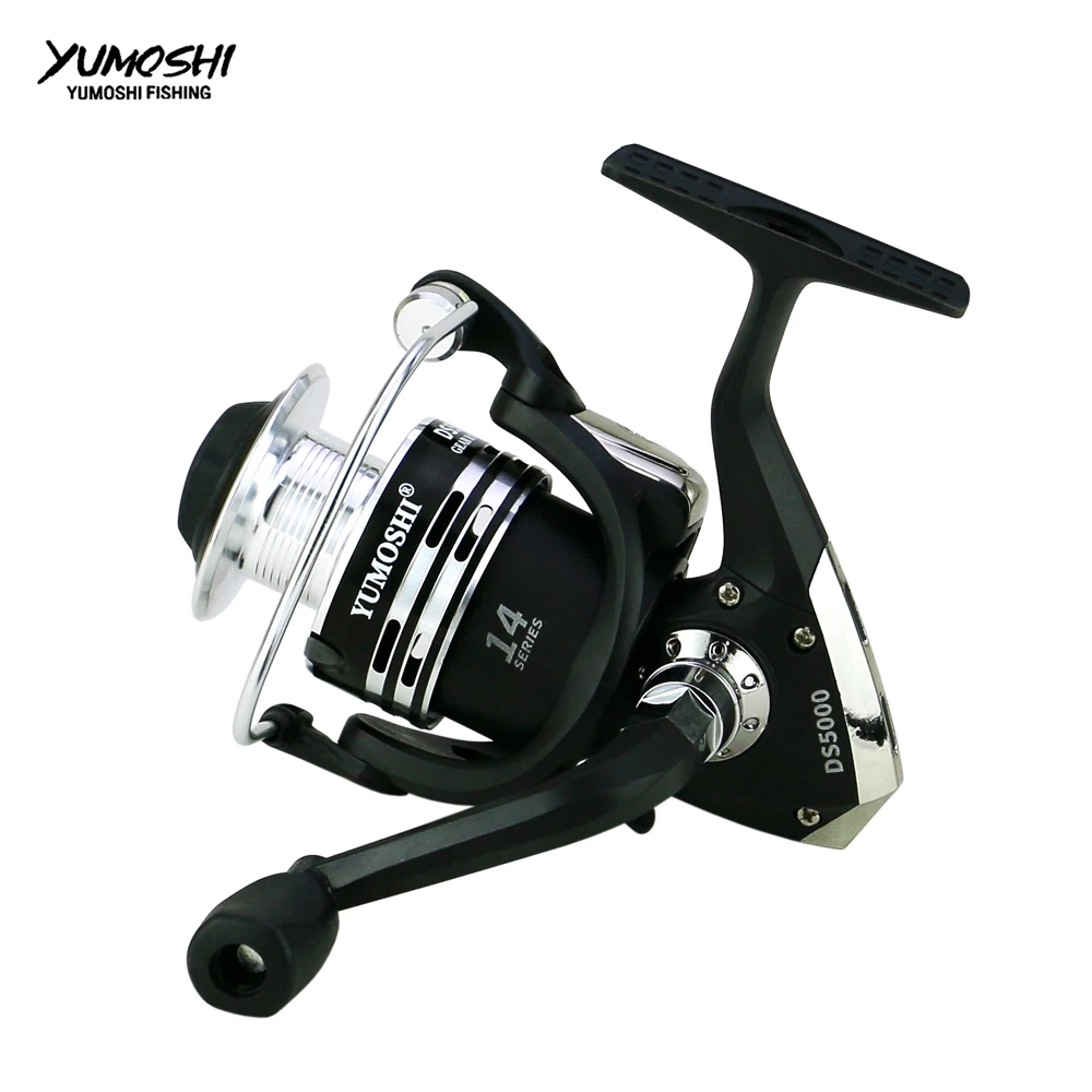 Yumoshi 1000-7000 14 ball bearing  trolls Carp Reel Feeder All Metal Spinning Fishing Reels Fishing Reel Trolling Reel