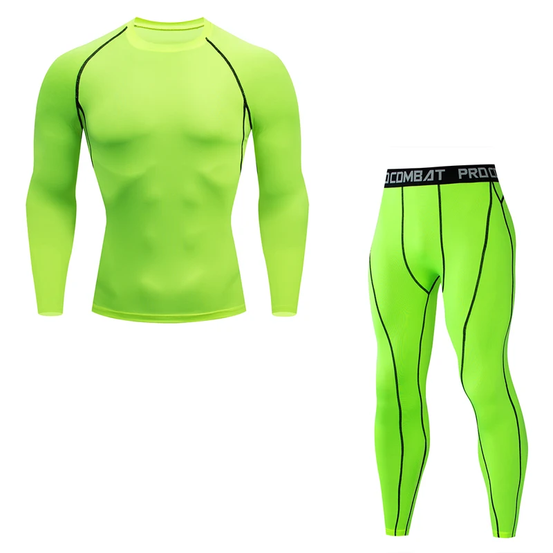 

Fleece Long johns Winter Thermal underwear Base layer Men's Sports underwear Tights Compressed men's full suit tracksuit S-4XL