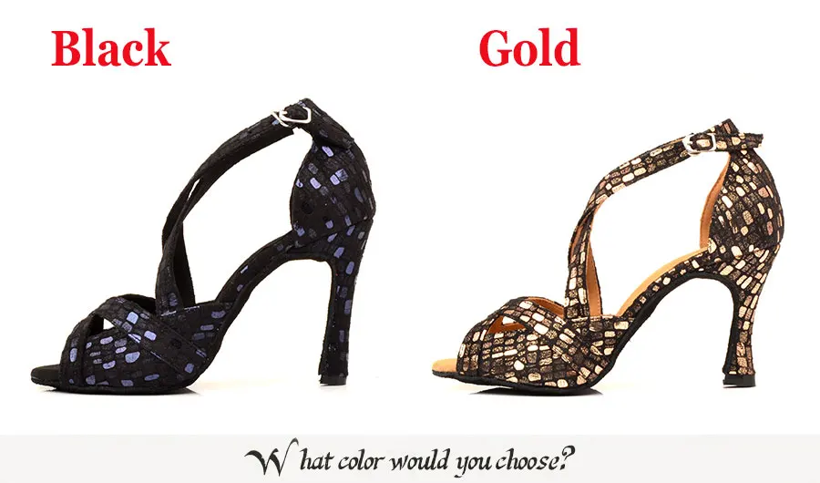 Ladingwu/Новинка; обувь для латинских танцев; женская обувь для танцев; Цвет черный, золотой; Обувь для бальных танцев; замшевая обувь для бальных танцев; танцевальные сандалии