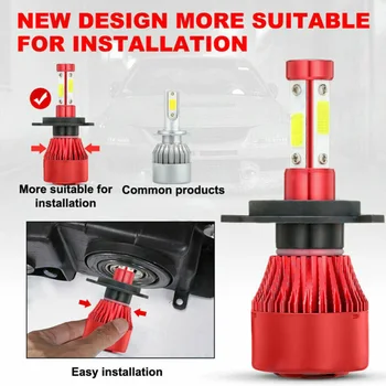 

360 degree Headlight 4 Sides Kit High Low Beam Bulbs IP65 High quality