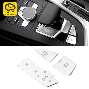 

CarManGo For Audi A4 S4B9 2017 2018 Auto Car Center Console Media Knob Button Frame Trim Cover Sticker Interior Accessories