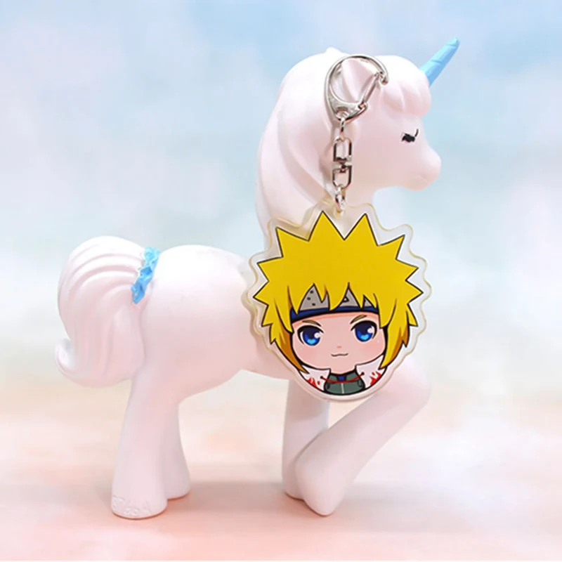 Брелок В Стиле Аниме Наруто Косплей акриловый двухсторонний прозрачный ниндзя