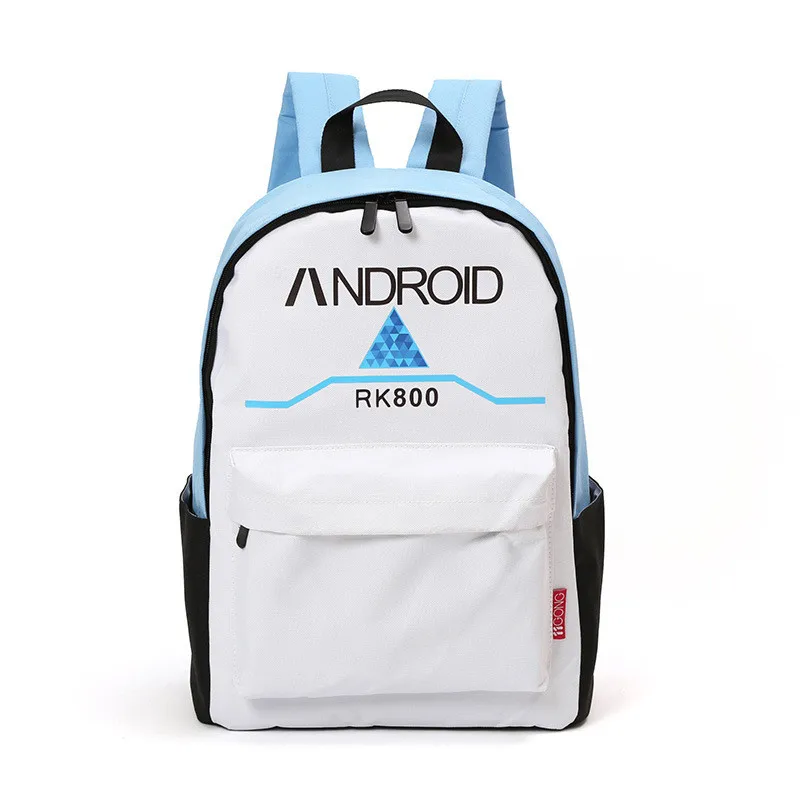 Горячая игра Детройт: стать человеком рюкзак косплей RK800 Холщовая Сумка Harajuku Рюкзак Студенческая Школьная Сумка Повседневный рюкзак дорожные сумки