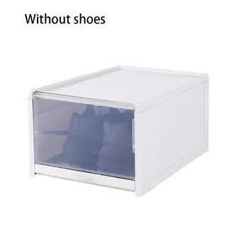 

Men's Transparent Drawer Type Storage Box Simple Style Shoe Cabinet Arrangement Household Plastic Shoe Box