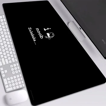 

Black Mouse Pad Large Simple Words Skid-slip Mice Pad Locking Edge Gaming Mouse Pad Custom Desk Pad for Csgo DOTA LOL Games