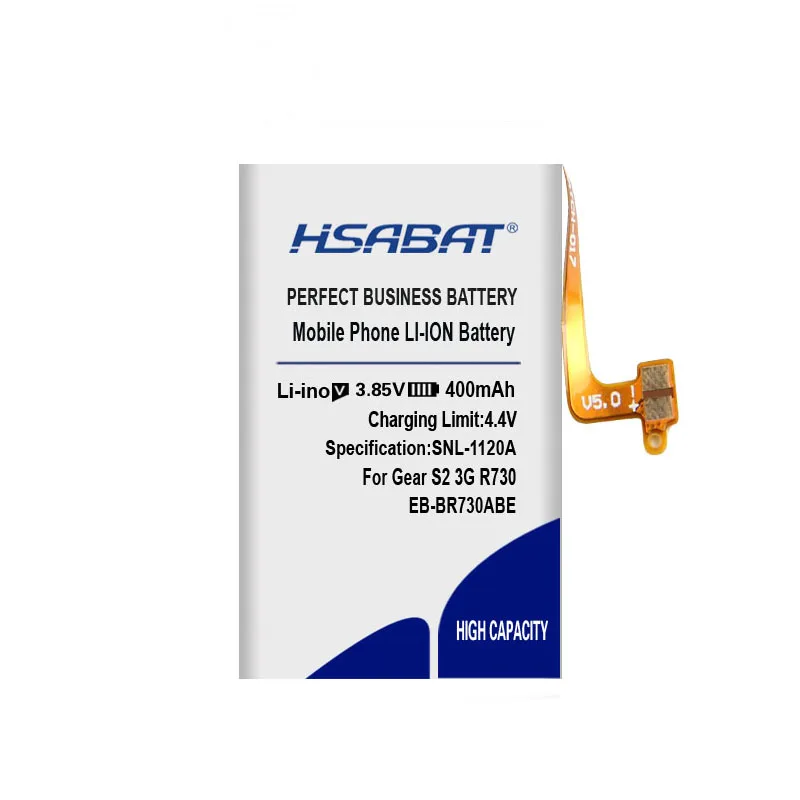 HSABAT 0 цикла 400 мА/ч, EB-BR730ABE Батарея для samsung Шестерни S2 3g R730 SM-R730A SM-R730V R600 R730S R730T аккумулятор