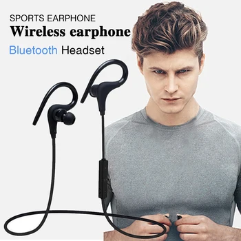 

Bluetooth Stereo Sweatproof Headset Chargable Sports Earphone Earbuds With Microphone Volume control