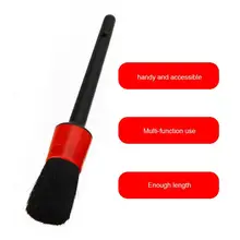 Инструмент для чистки автомобиля, 5 шт., натуральные волосы кабана, автомобильные детализаторы, набор кистей для салона автомобиля, обода приборной панели, колеса, вентиляционное отверстие, отделка