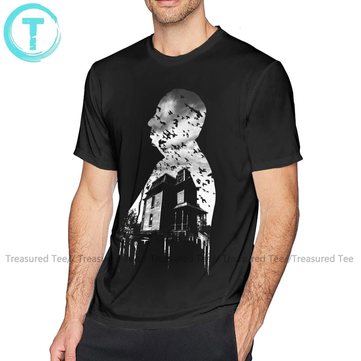 

Rear Window T Shirt Alfred Hitchcock Collage T-Shirt 100 Percent Cotton 6xl Tee Shirt Graphic Tshirt