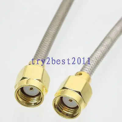 DHL/EMS 50 комплектов RG402 RP-SMA jack pin to прямой RF гибкий соединительный кабель 6 дюймов-C1 |