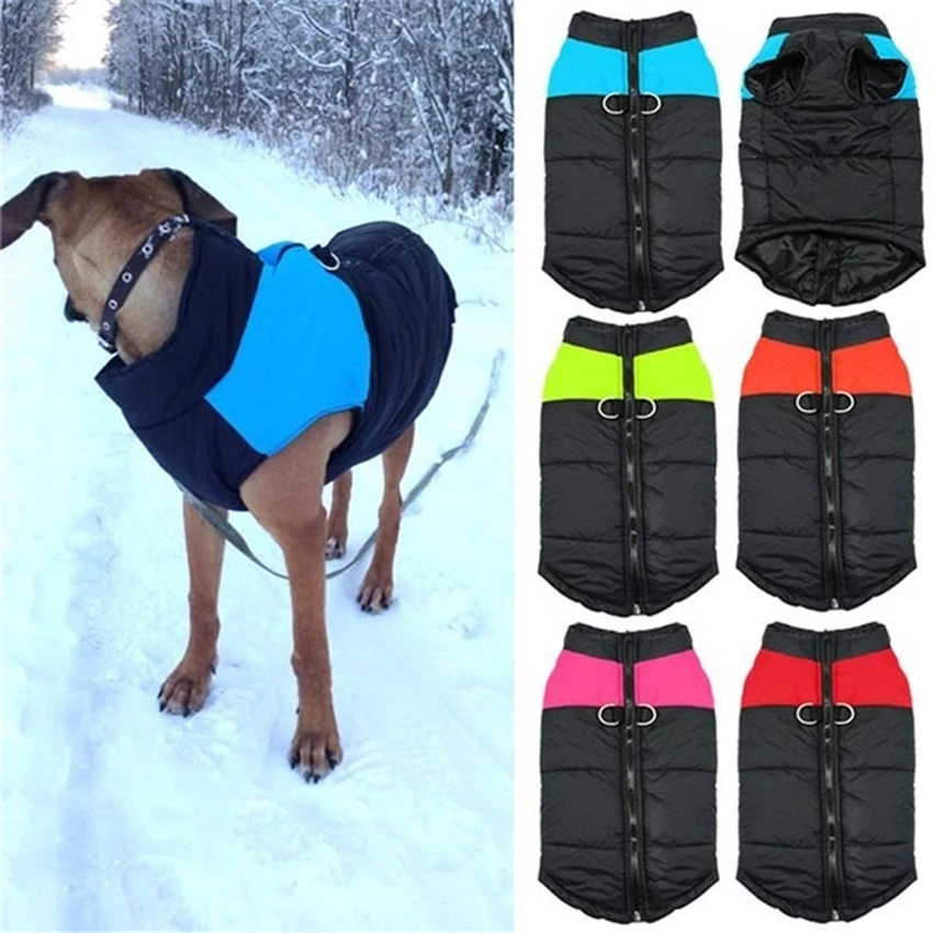 price reduction  Winter Pet Dog Clothes Warm Thicken Waterproof Dogs Jacket for Pitbull Chihuahua Padded Coat Pet Ve