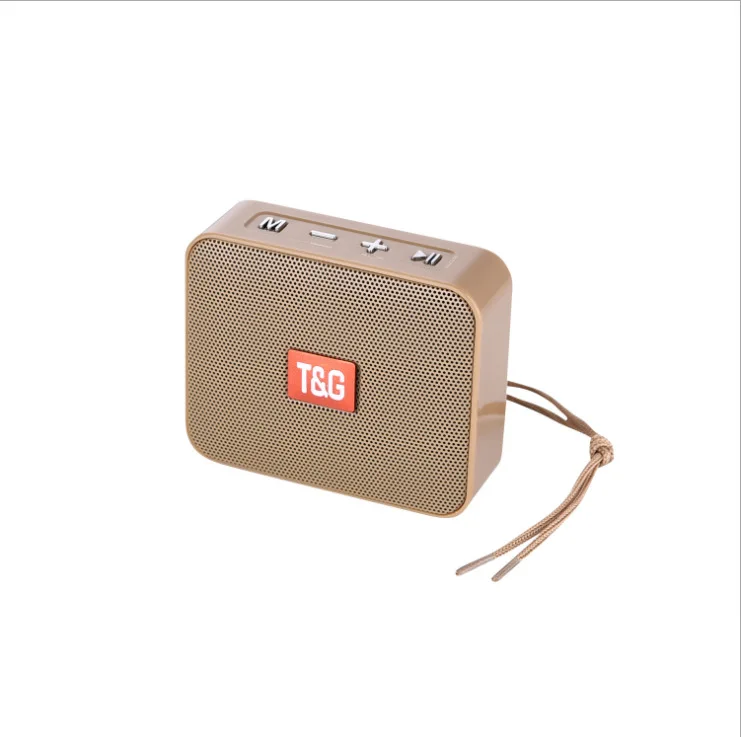 TG166 Беспроводная Bluetooth колонка, Портативная колонка с fm-радио, мини-Колонка Bluetooth 4,2, напольная колонка, Soundbox с микрофоном - Цвет: Coffee