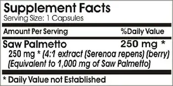 

Saw Palmetto 1000 mg - Prostate Health