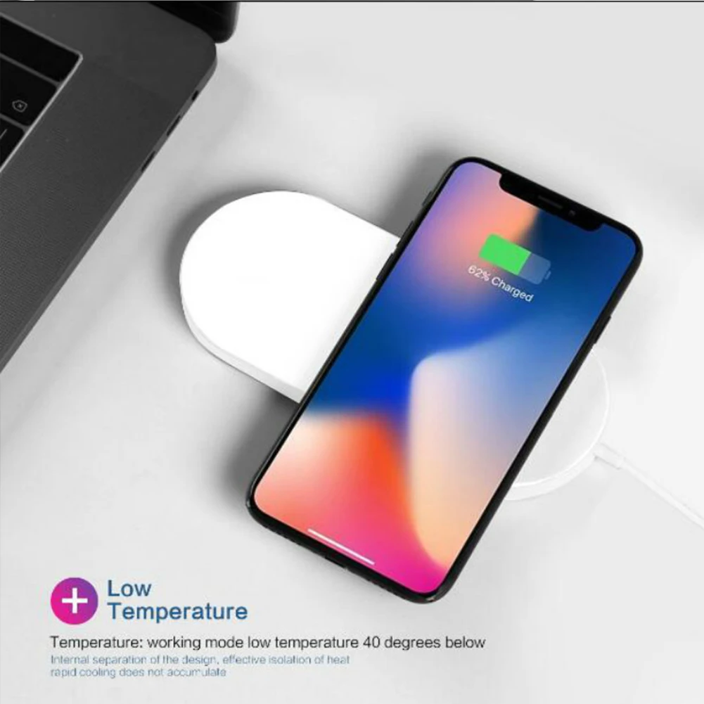 Для Iwatch для IPhone зарядный коврик зарядное устройство источник питания беспроводной Легкий Многофункциональный низкая температура