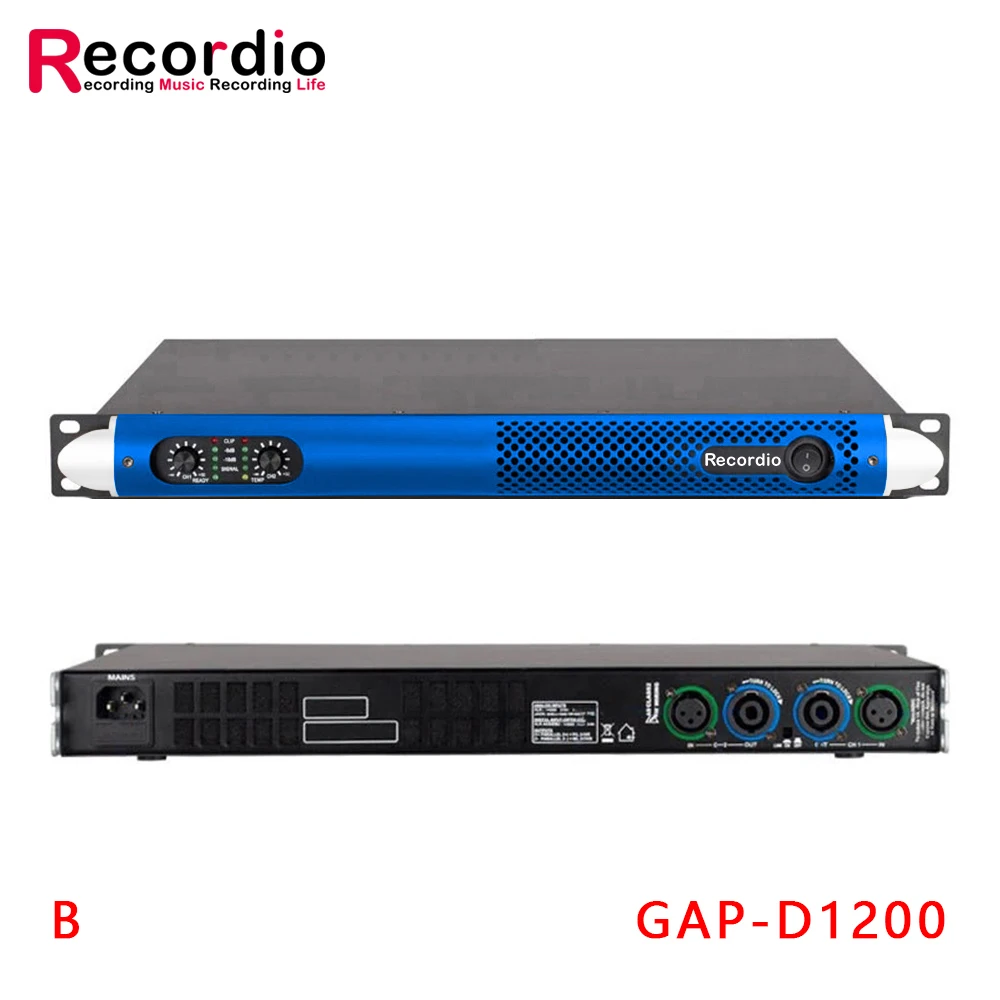 GAP-D1200 Professional 600W*2 power amp 2 channel m audio high power amplifier for Disco outdoor concerts