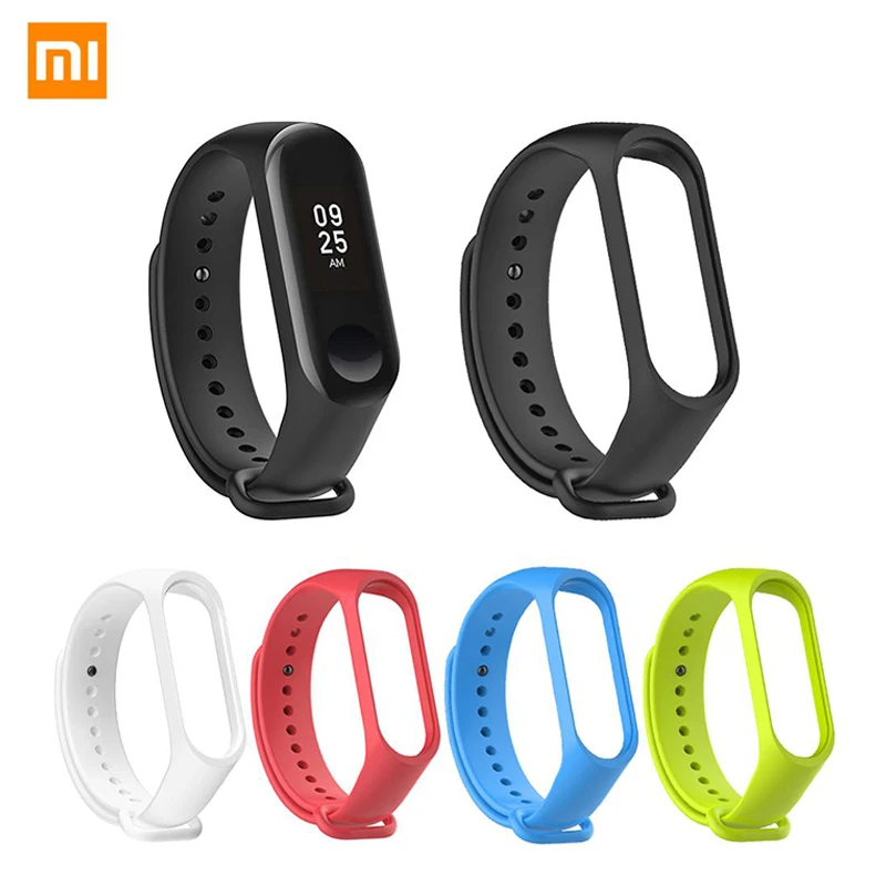 Силиконовый водонепроницаемый смарт-браслет Xiaomi сменный регулируемый ремешок