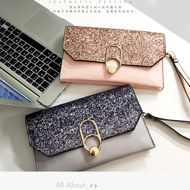 

New Style Envelope WOMEN'S Bag Clutch Shoulder Bag Korean-style Cool Versitile Fashion Elegant Clutch Bag Women's