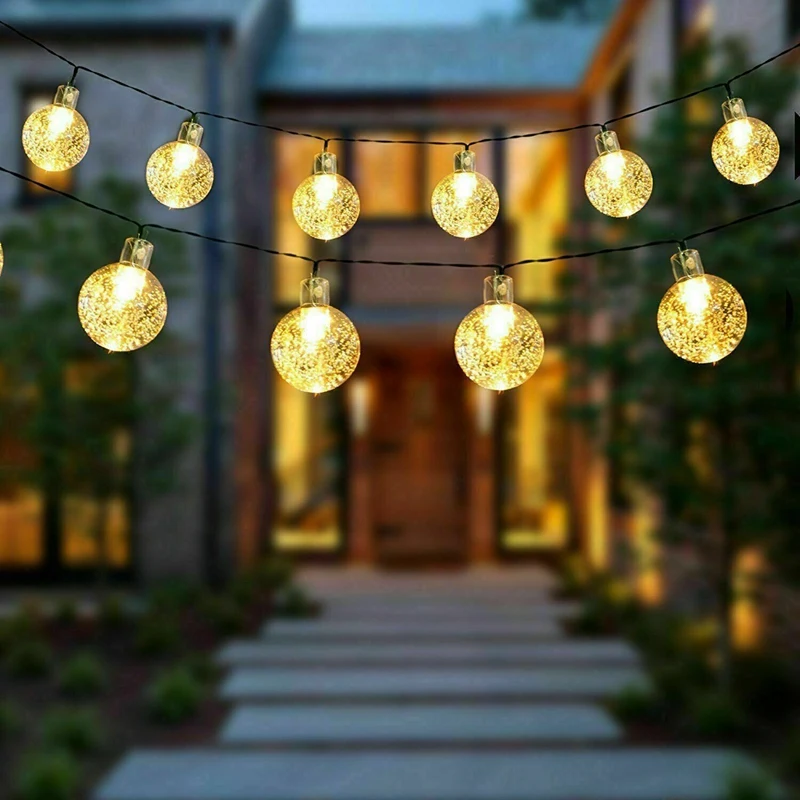 50 LED Solar Powered String Light Garden Yard Decor Lamp Outdoor Waterproof