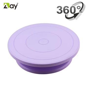 

11inch Rotating Cake Turntable Plastic Turntable Turns Smoothly Revolving Cake Stand Decorating Baking Kitchen Tools Accessories