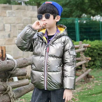 

Autumn Winter Boys Warm Jacket for Girls Christmas Coat Baby Girls Jacket Bright Cvolor Kids Hooded Outerwear Big Girls Coat