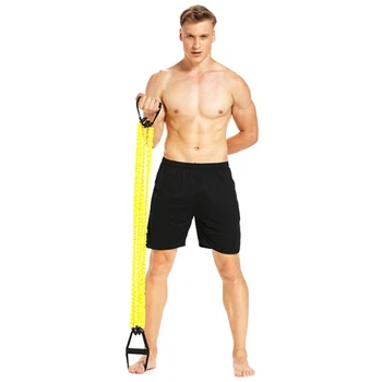 

Yoga Pull Rope Chest Expander Exercise Fitness Portable Indoor Elastic Rope Tube Workout Training Resistance Bands
