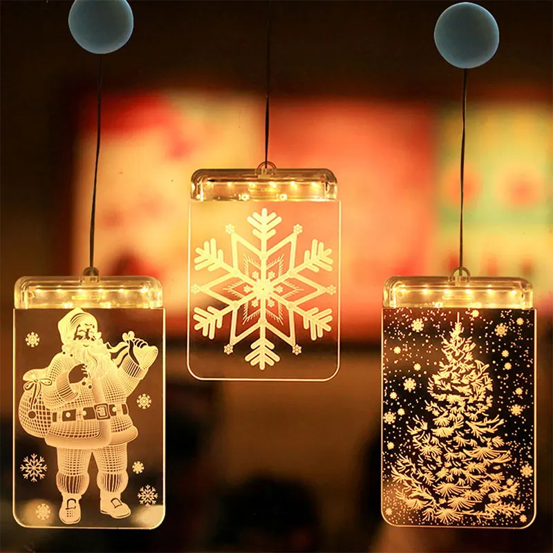 

YINUO CANDLE Christmas Lights Decoration Led String Lights Battery Fairy Lights Curtain Christmas Tree New Year Home Decoration