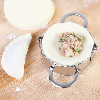 

New DIY Dumplings Maker Tool 304 Stainless Steel Jiaozi Pierogi Mold Dumpling Mold Clips Baking Molds Pastry Kitchen Accessories