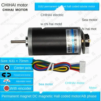 

3162 type permanent magnet DC Hall encoder code wheel motor large torque high power 6V 12V 24V