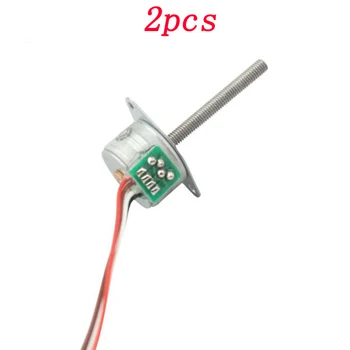 

2pcs 15PM Stepping Motor Theaded Screw Motors DC 5V Long Lead Stepper Motors for Camera Lens Sdjusting Engine Power Motor