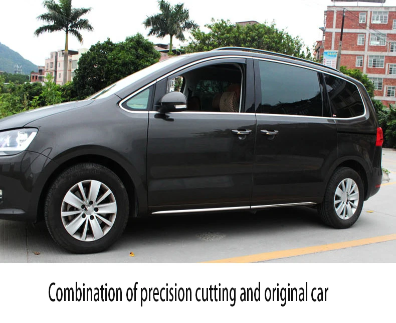Для Volkswagen sharan фрикционная полоса двери от 2013 до обшивка кузова полоса края двери порог декоративные аксессуары