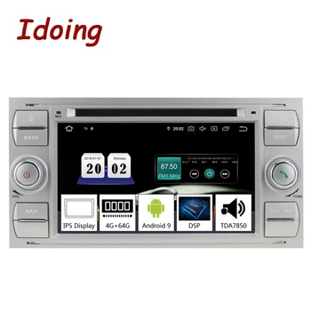 

Idoing 7"2 din Andriod 9.0 Car Radio DVD Multimedia Player PX5 4G+64G Octa Core For Ford Focus2 Mondeo MAX IPS GPS Navigation