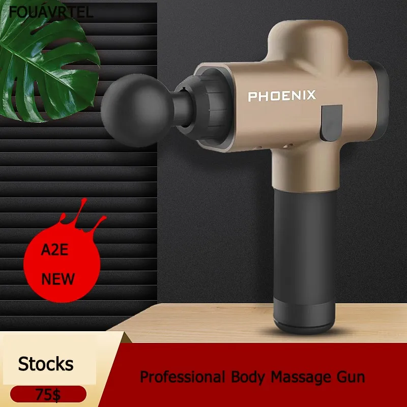 PHOENIX A2E Phoenix A2 электронный массажный пистолет Профессиональный массажер для тела глубокий массаж мышц пистолет массаж мышц расслабляющий пистолет обезболивающий пистолет - Цвет: PHOENIX A2E
