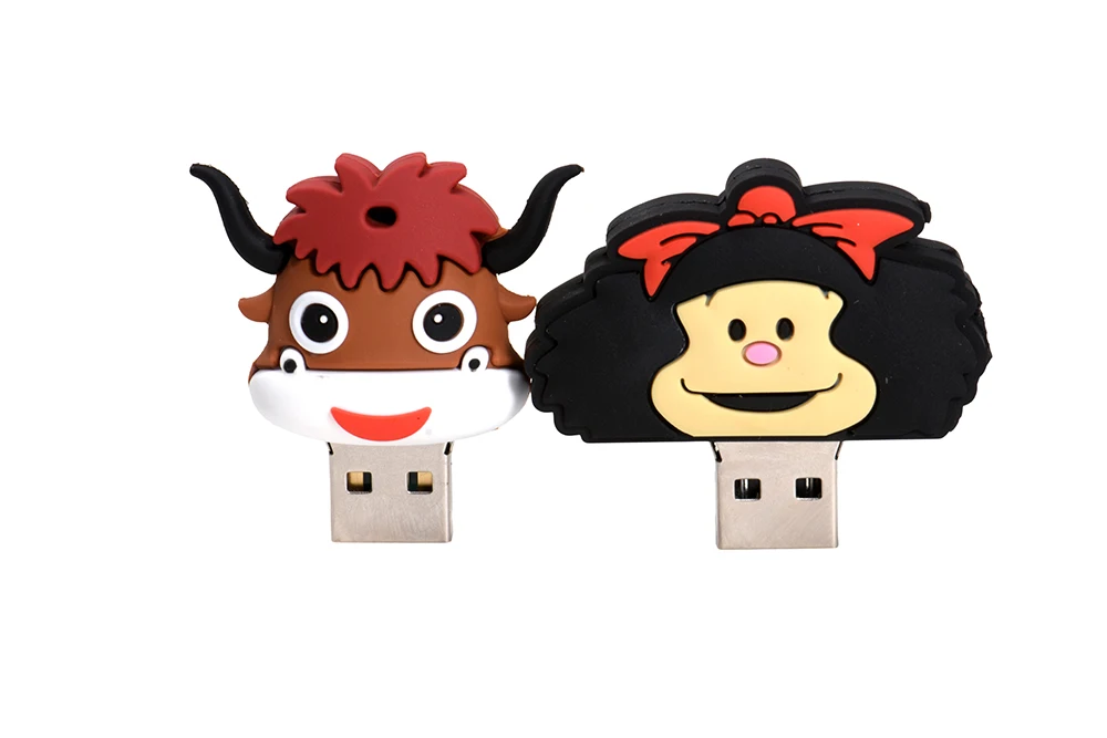 JASTER модный флеш-диск USB 2,0 мультфильм корова ручка привода U диск 4 ГБ 8 ГБ 16 ГБ 32 ГБ 64 ГБ 128 ГБ подарок на Хэллоуин