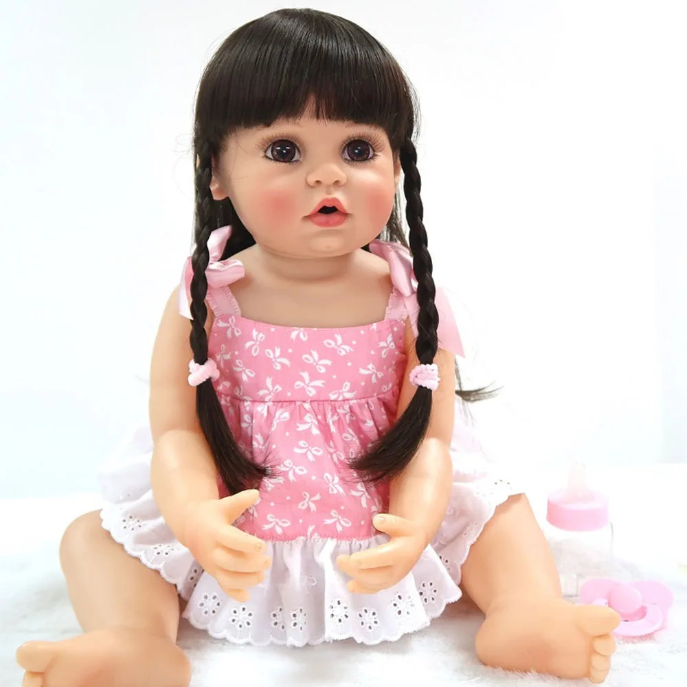 NPKDOLL bebe reborn 56 см полностью виниловый силиконовый reborn baby dolls живой малыш девочка playmate кукла игрушки подарок
