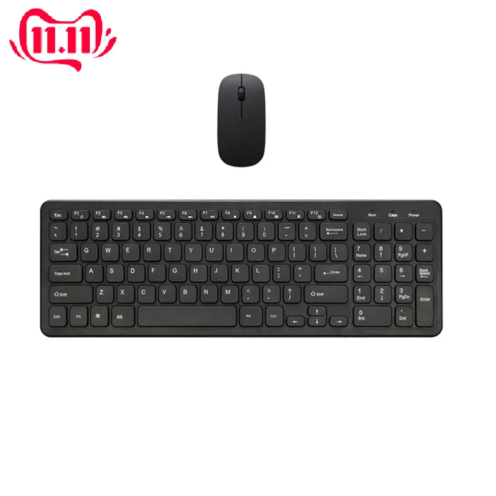 

800 1200 1600DPI Wireless Mice And Keyboard Kit 2.4Ghz Wireless Keyboard and Mouse Combo Set for PC Latptop Desktop Computer