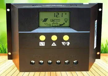 

60A/50A solar panel controller 12V24V LCD LCD - display current battery voltage temperature control function