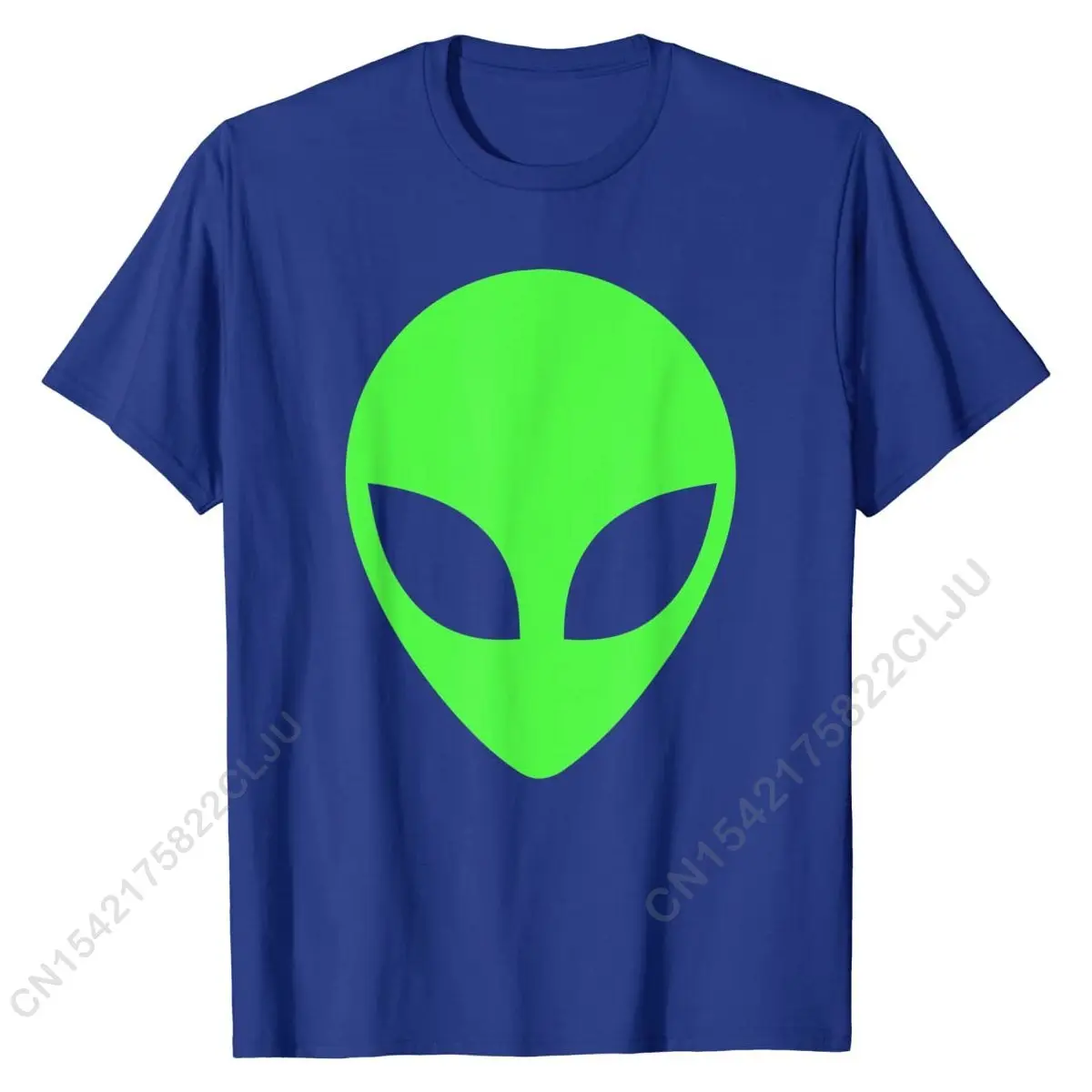 Design PNG E SVG De Cabeça Alienígena Verde Para Camisetas