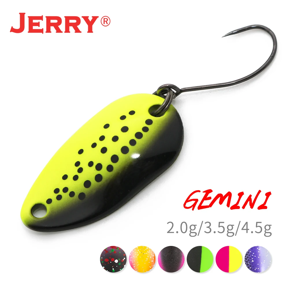 Jerry 2g/3.5g/4.5g Colorado Spinner Perch Trout Area Fishing Lures Iron
