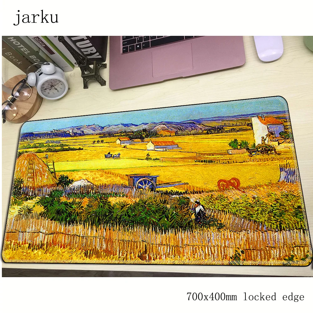 Игровой коврик для мыши van gogh 700x400X3MM большой с HD принтом аксессуары ноутбука