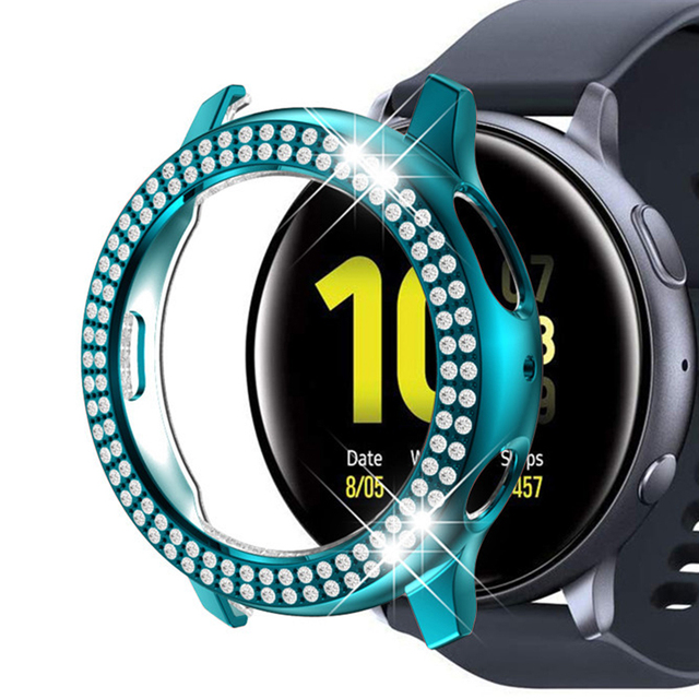 Diamond Case For Samsung Galaxy Watch Active 2 40mm 44mm Bumper Protective cover For Active 1 Smart Watch Accessories