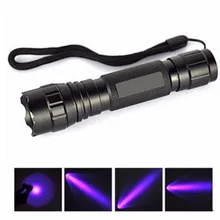 395nm высокомощный УФ-фиолетовый флэш-светильник, флуоресцентный агент, черный светильник, лампа 5 Вт, светильник-вспышка