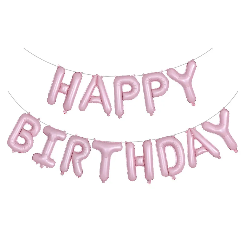 12 дюймов металлические хромированные латексные шары корона с надписью «Happy Birthday», воздушные шары со звездами на свадьбу, день рождения, Детские вечерние украшения - Цвет: light pink