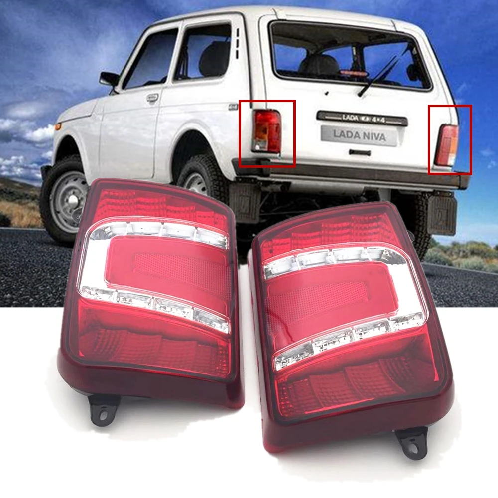 

for Lada Niva 4X4 Led Rear Light Stop Brake Running Turn SIgnal Tail Lights Back Car Accessories for 1995 up Lada 4X4 Niva